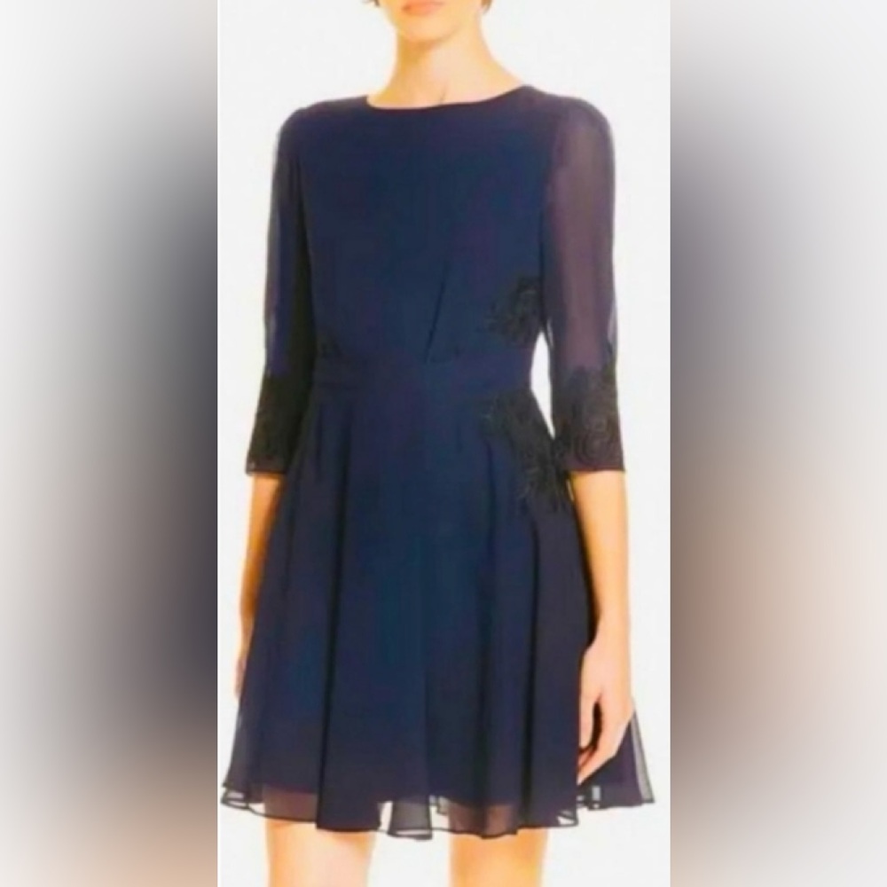 Ted Baker London Gaenor Embroidered Detail Dress Size 1 (0/2)